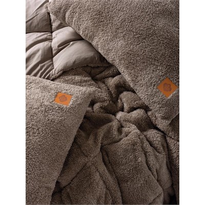 Cotton Box Çift Kişilik Peluş Yorgan Seti Bej 195x215 Cm