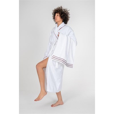 Cotton Box Classic Bornoz Seti Helya Beyaz Unisex l/xl