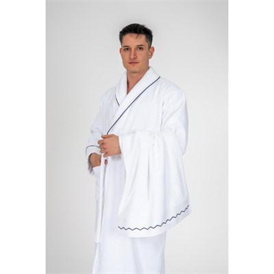 Cotton Box Classic Bornoz Seti Josina Beyaz Erkek L/xl