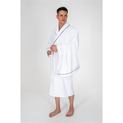 Cotton Box Classic Bornoz Seti Josina Beyaz Erkek L/xl