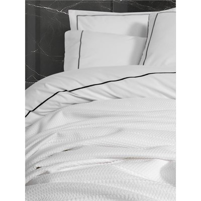 Cotton Box Classic Çeyizlik Çift Kişilik Pikeli Nevresim Takımı Mahur Beyaz