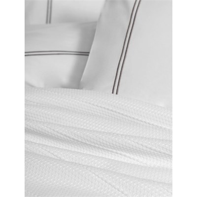Cotton Box Classic Çeyizlik Çift Kişilik Pikeli Nevresim Takımı Mehveş Beyaz