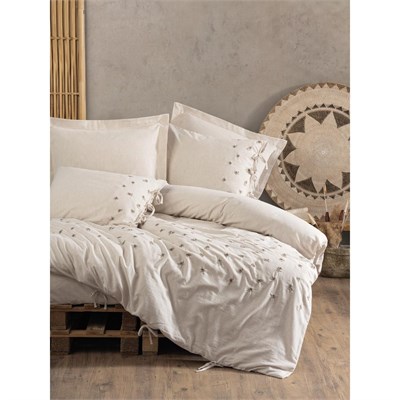 Cotton Box Cotton Keten Çift Kişilik Nevresim Takımı Arie