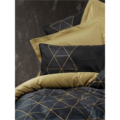 Cotton Box Dark Çift Kişilik Nevresim Takımı Veta Gold