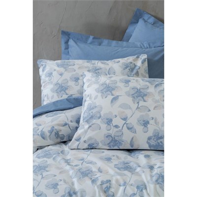 Cotton Box Dual Tek Kişilik Nevresim Takımı Celeste İndigo