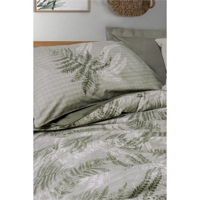 Cotton Box Dual Tek Kişilik Nevresim Takımı Frond Haki