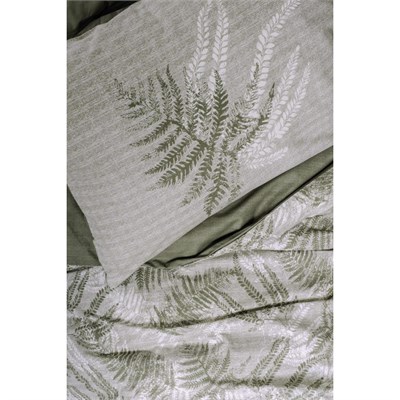Cotton Box Dual Tek Kişilik Nevresim Takımı Frond Haki