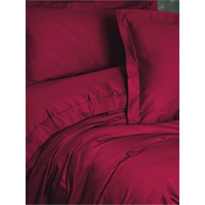 Cotton Box Elegant Saten Çift Kişilik Nevresim Takımı Bordo