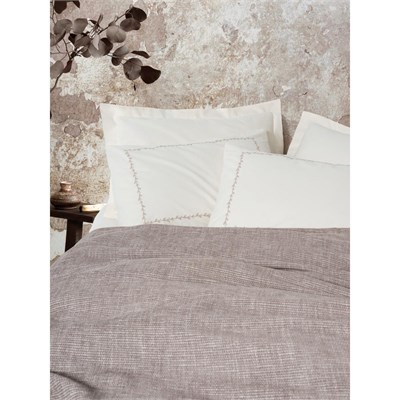 Cotton Box Embrova Şönil Çift Kişilik Yatak Örtüsü/pike Takımı Loom Bej