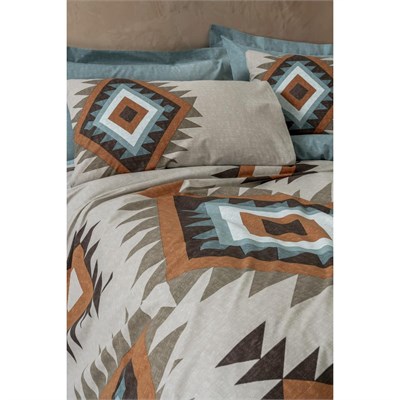 Cotton Box Ethnic Tek Kişilik Nevresim Takımı Nomad Mint
