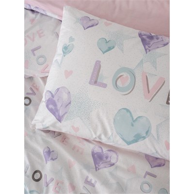 Cotton Box Genç Odası Tek Kişilik Nevresim Takımı Lovella Pembe