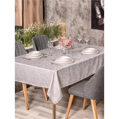 Cotton Box Jakarlı Dertsiz Masa Örtüsü Lavinia Lavanta 155x220