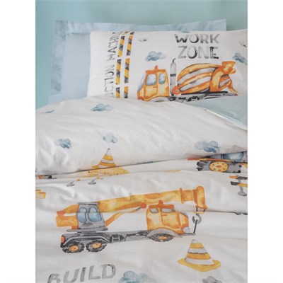 Cotton Box Junior Tek Kişilik Nevresim Takımı Buildo Mavi