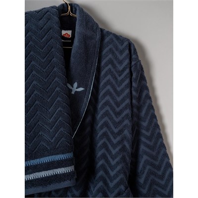 Cotton Box Masculine Aile Bornoz Seti Abel Kırmızı-lacivert