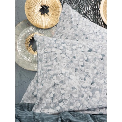 Cotton Box Minimal Çift Kişilik Lastikli Çarşaflı Nevresim Takımı Molly Antrasit