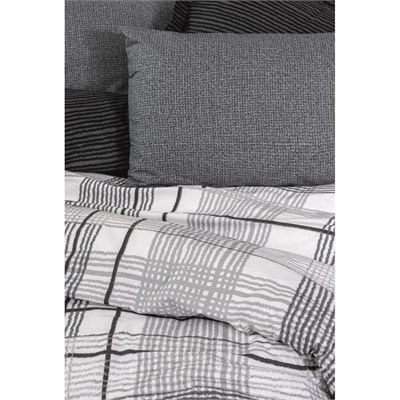 Cotton Box Modern Çift Kişilik Nevresim Takımı Will Antrasit