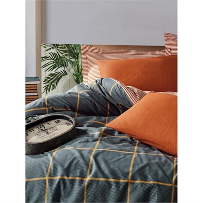 Cotton Box Modern Tek Kişilik Nevresim Takımı Stark Tarçın