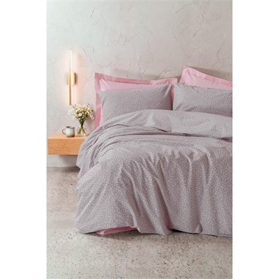 Cotton Box Petite Çift Kişilik Lastikli Çarşaflı Nevresim Takımı Otis Pembe