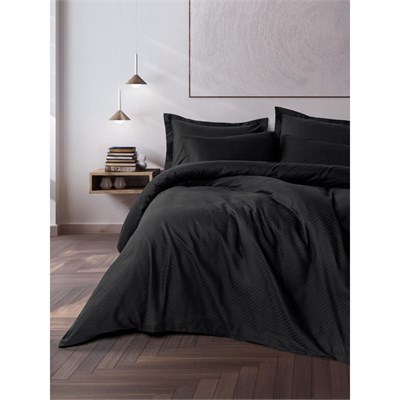 Cotton Box Plaid Ranforce Çift Kişilik Nevresim Takımı Siyah