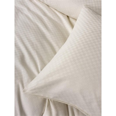 Cotton Box Plaid Ranforce Tek Kişilik Nevresim Takımı Krem