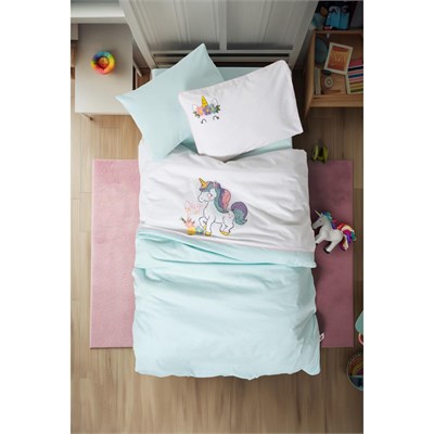 Cotton Box Punch Nakışlı Bebek Nevresim Takımı Dolly Mint