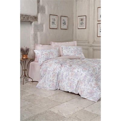 Cotton Box Saten Çift Kişilik Nevresim Takımı Maybelle Pudra