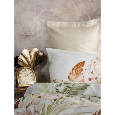 Cotton Box Saten Çift Kişilik Nevresim Takımı Luster Bej