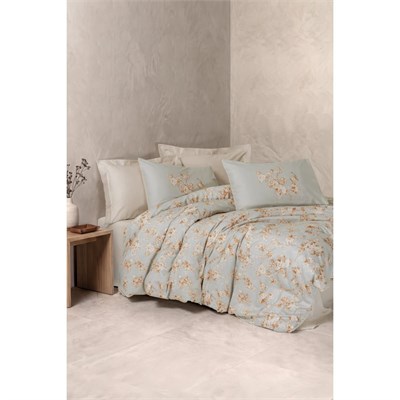 Cotton Box Saten Çift Kişilik Nevresim Takımı Melrose Bej