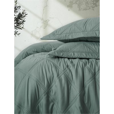 Cotton Box Serra Çift Kişilik Yatak Örtüsü Tila Mint