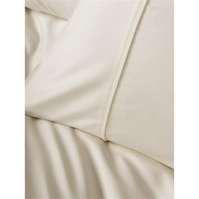 Cotton Box Silky Saten Çift Kişilik Nevresim Takımı Ekru