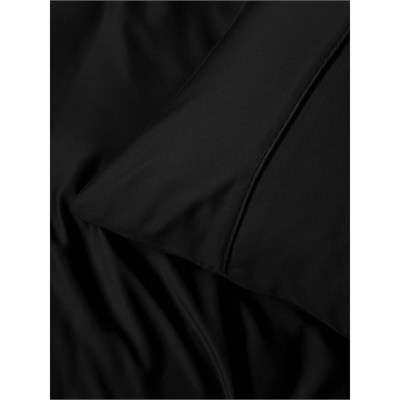 Cotton Box Silky Saten Çift Kişilik Nevresim Takımı Siyah