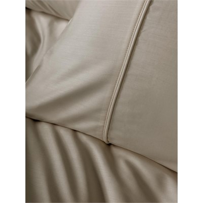 Cotton Box Silky Saten Çift Kişilik Nevresim Takımı Bej