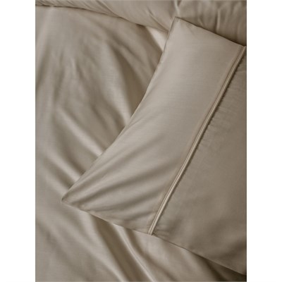 Cotton Box Silky Saten Çift Kişilik Nevresim Takımı Bej