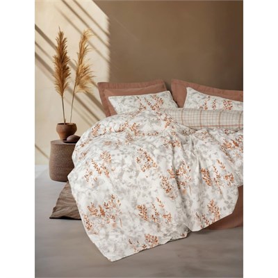 Cotton Box Tek Kişilik Nevresim Takımı Lamina Tarçın
