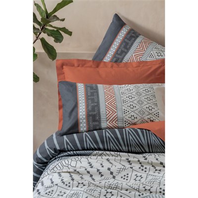 Cotton Box Toprak Tek Kişilik Nevresim Takımı Strata Tarçın