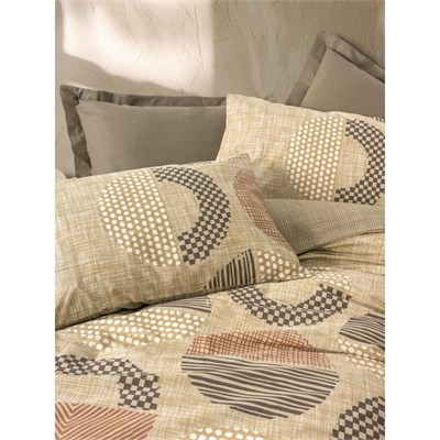 Cotton Box Toprak Tek Kişilik Nevresim Takımı Moona Kahve