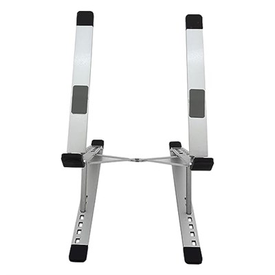 Coverzone Kaliteli Tok Alüminyum Dizüstü Bilgisayar Notebook Standı Yüksekliği Ayarlanabilir 30cm Maksimum Yükseklik Stand Taşınabilir Yükseltici MacBook Uyumlu Tüm Dizüstü Bilgisayar 10-16 inç N8