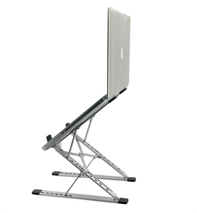 Coverzone Kaliteli Tok Alüminyum Dizüstü Bilgisayar Notebook Standı Yüksekliği Ayarlanabilir 30cm Maksimum Yükseklik Stand Taşınabilir Yükseltici MacBook Uyumlu Tüm Dizüstü Bilgisayar 10-16 inç N8