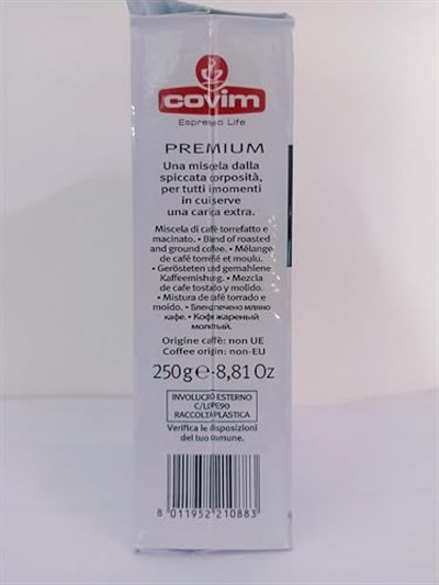 Covim Premium Öğütülmüş Filtre Kahve 250 gr Vakumlu Paket