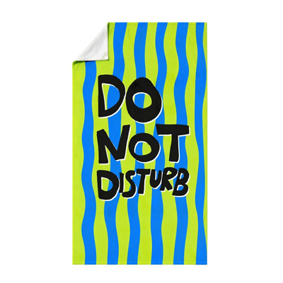 Cozy Home Heatwave Plaj Havlusu Do Not Disturb Yeşil 90x150