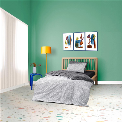 Cozy Home mono Tek Kişilik Lastikli Çarşaflı Nevresim Takımı Maze