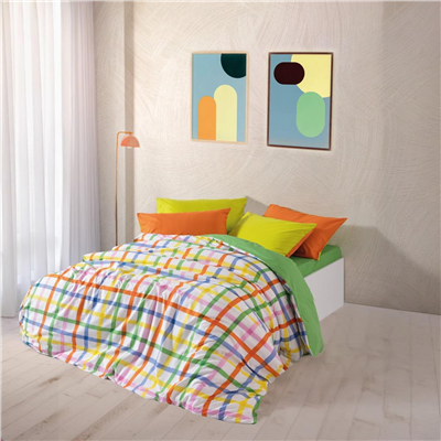 Cozy Home popping Colors Lastikli Çarşaflı Nevresim Takımı Hype