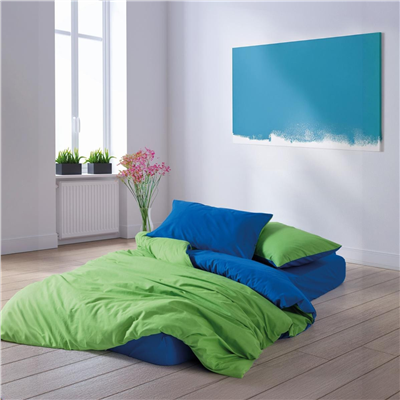 Cozy Home Popping Colors Tek Kişilik Lastikli Çarşaflı Nevresim Takımı Sage Sarı-Yeşil