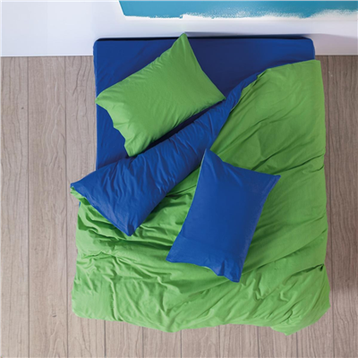Cozy Home Popping Colors Tek Kişilik Lastikli Çarşaflı Nevresim Takımı Sage Sarı-Yeşil