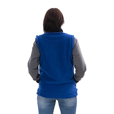ÇPM Çıkma Kol Polar Mont (Sax Mavi / 2XL)