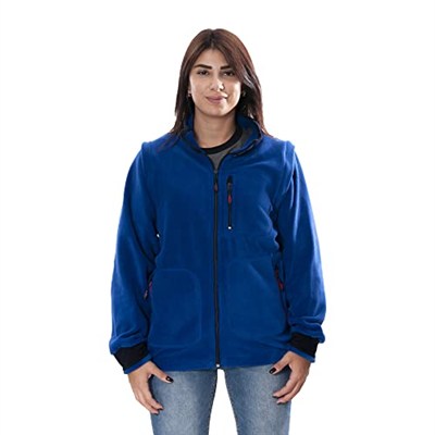 ÇPM Çıkma Kol Polar Mont (Sax Mavi/XL)