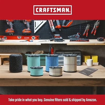 CRAFTSMAN CMXZVBE38773 Islak Uygulama Filtresi 5 ila 20 Galon Islak/Kuru Vakumlar ve Mağaza Süpürgeleri için