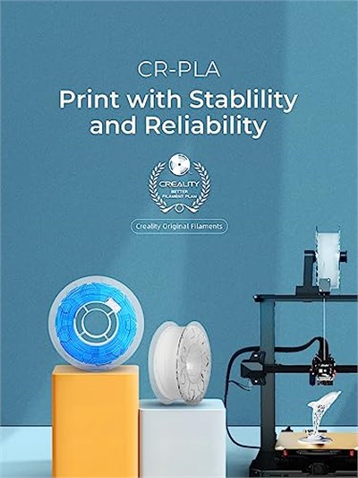 Creality PLA Filament 1,75 mm, 3D Yazıcı Filamenti, 1,0 kg (2,2 lbs) Makara, Çözgü Arttırılmış Tokluk Yok, Boyutsal Doğruluk ± 0,03 mm Baskı Filamenti, 3D Yazıcılar için (Yağmur Yayı)