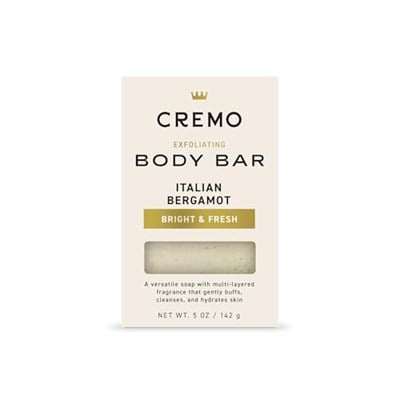 Cremo Erkekler için Peeling Vücut Çubuğu, İtalyan Bergamot Kokusu, Cildi Koruyan, Temizleyen ve Nemlendiren Çok Katmanlı Koku, 5 oz