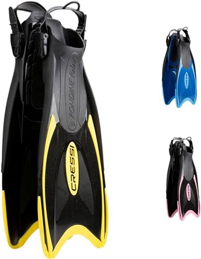 Cressi Palau Saf Fins yüzme ve şnorkel için ayarlanabilir kısa palet - Seçenekler: XS/S (35/38), S/M (38/41), L/XL (44/47)